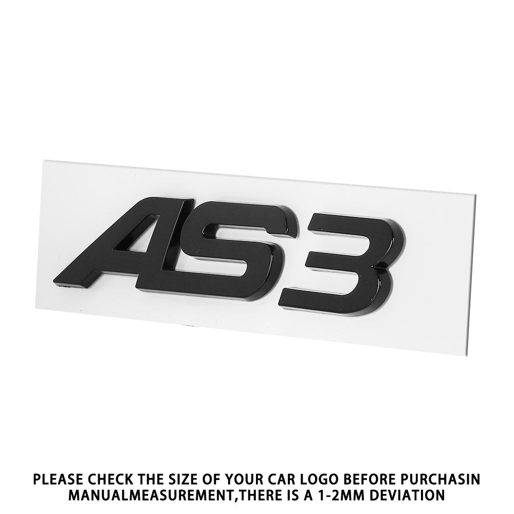 3D Aluminum For T01 AS3 AS4 AS5 AS6 AS7 AS8 AS3+ AS4+ AS5+ AS6+ AS7+ AS8+ Letters Emblem Car Rear Trunk Decoration Logo Sticker 01T