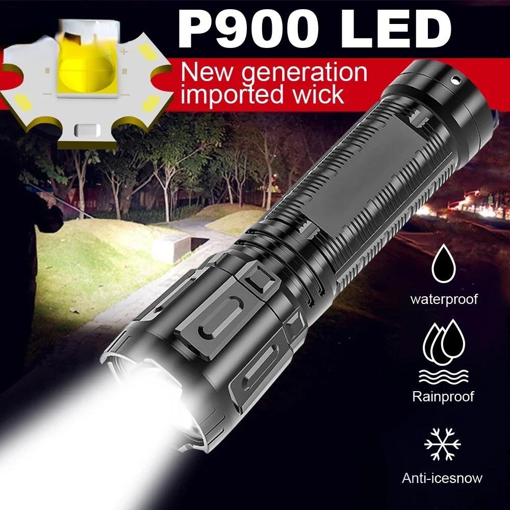 Powerful Led Flashlight Waterproof LED Flashlights USB Rechargeable Torch Lantern For Camping Hiking Outdoor Lighting Light