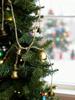 1pc Christmas Golden Bell Garland, Rustic Jute Rope Hanging Bells, Festive Decor for Xmas Tree,Fireplace,Home & Party Decoration