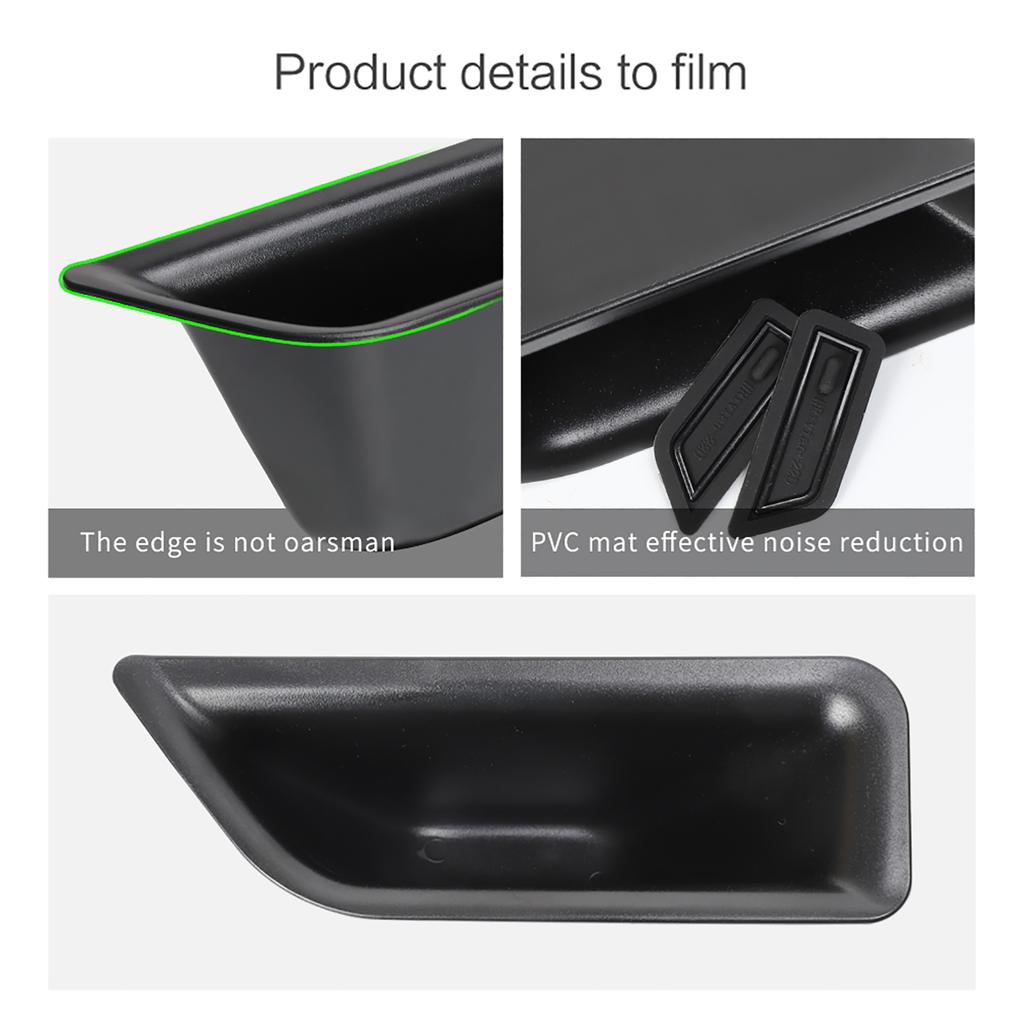 for RIVIAN R1S R1T Front Door Handle Storage Box Car Side Armrest Organizer Container Tray Accessories 2PCS