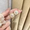 Pearl Stud Earrings for Women 2025: Trendy Retro Hong Kong Style Ear Clips Accessories