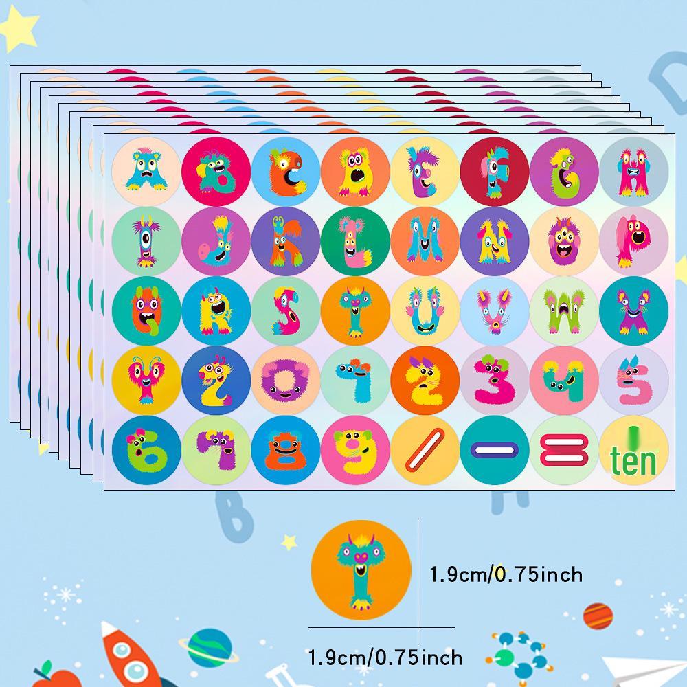 Waterproof Colorful Alphabet Stickers: European & American Home Décor, Personalized Toys & Stationery