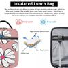 Cartoon Colorful Daisy Pattern Insulated Lunch Bag for Women Kids Leakproof Food Boxes Thermal Lunch Box Tote