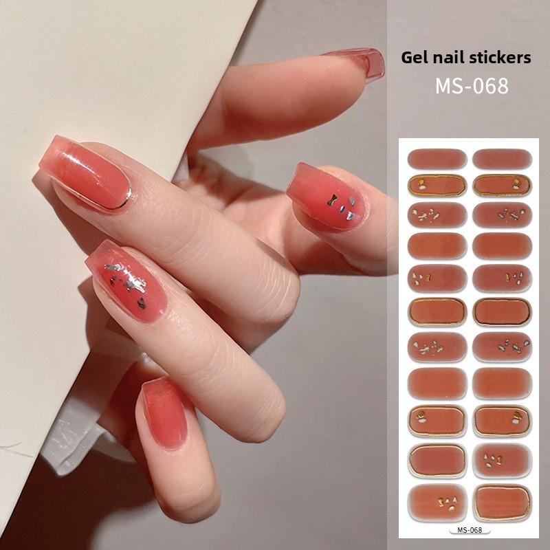Nail Polish Stickers Without Baking, Nail Polish Glue, Nail Stickers for Manicure
