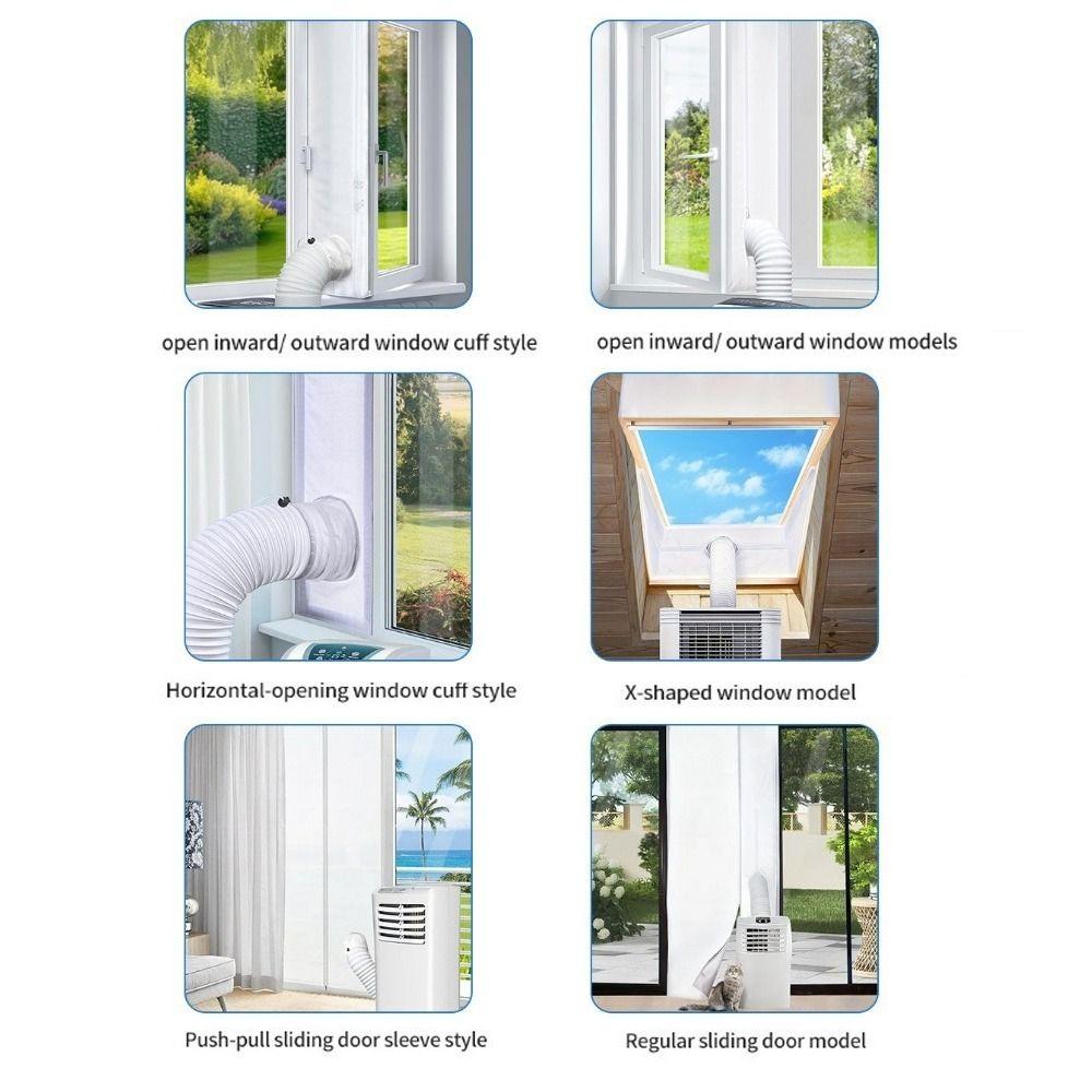 Sealed Air Conditioner Window Seal Weatherproof Window Sealing Kit Window Seal Cloth Tilt Window