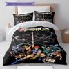 H260212ThunderCats Pattern Bedding,Quilt Set Quilt Cover Pillowcase Home Birthday Gift (1 * duvet cover + 2 * pillowcase, without core)
