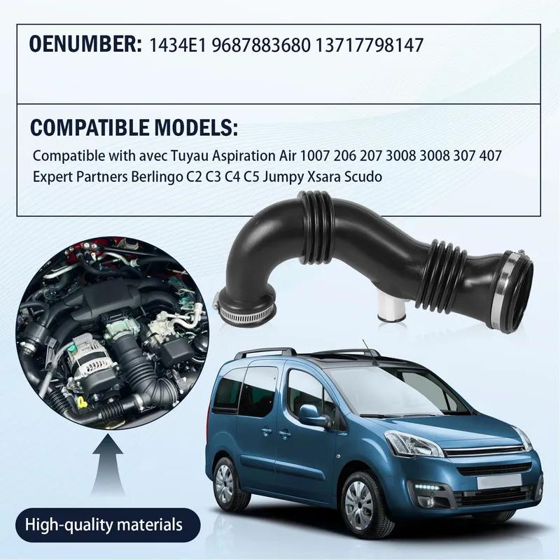 NEUER 9687883680 Ansaugschlauch 13717798147 für PEUGEOT 206 207 3008 307 308 für Citroen Berlingo II C2 C3 C4 C5 1434E1