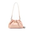 Small gold ball chain pleated cloud bag portable shoulder underarm bag black leather design niche messenger bag
