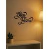 Modern Metal Wall Art Bless This Home Farmhouse Decor Waterproof Rust Resistant Sign for Living Room Bedroom Bathroom Kitchen Housewarming Gift