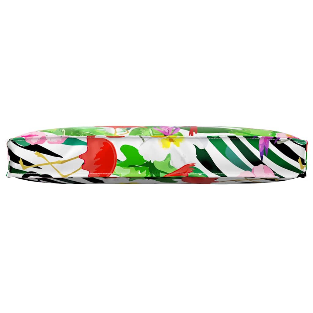 Floral Multicolored Cushion 80 x 40 x 12 cm Oxford Fabric