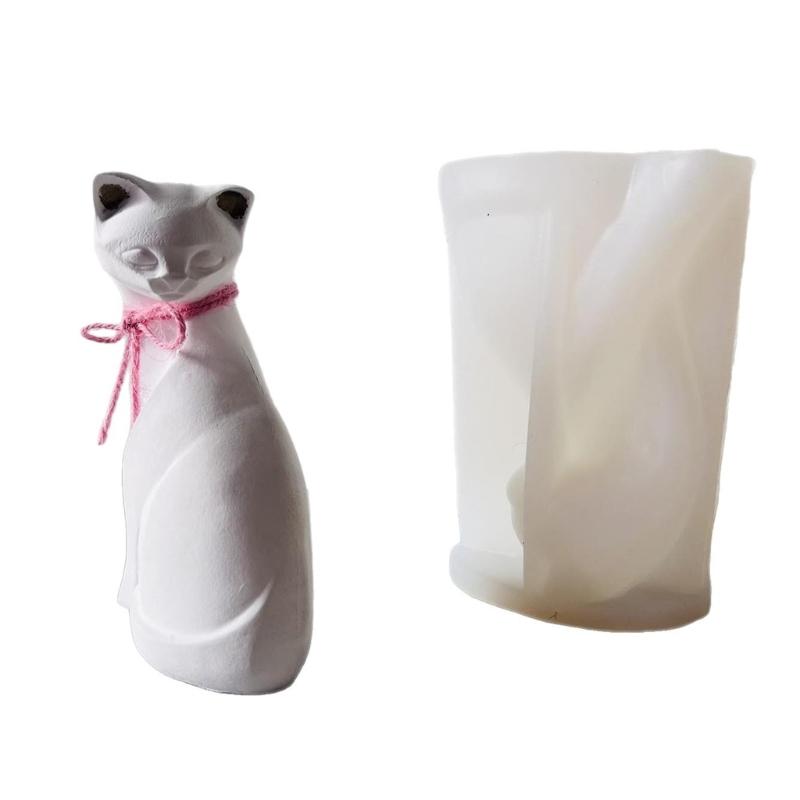 

Cats Statue Silicone Molds for Epoxy Resin Candle Soap Chocolate Fondant Molds Gypsum Silicone Molds for Home Decoration 1