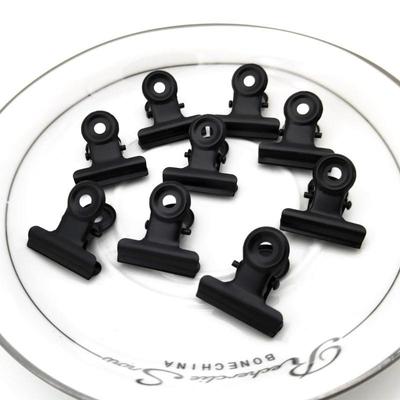 31mm Black Round Iron Money Clip - Small Stationery Clip for Tickets