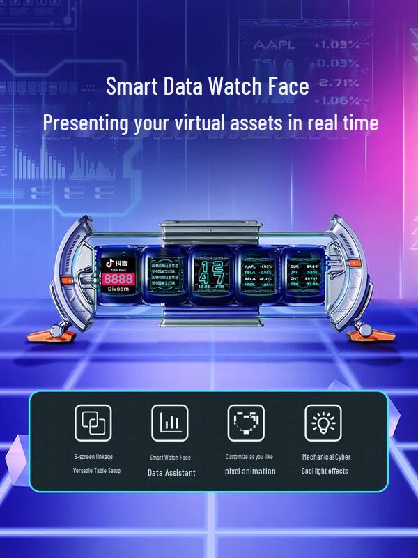 Dianyin Times Gate Smart Desktop Display with DIY Screen & Ambient Light CN plug (adapter included)