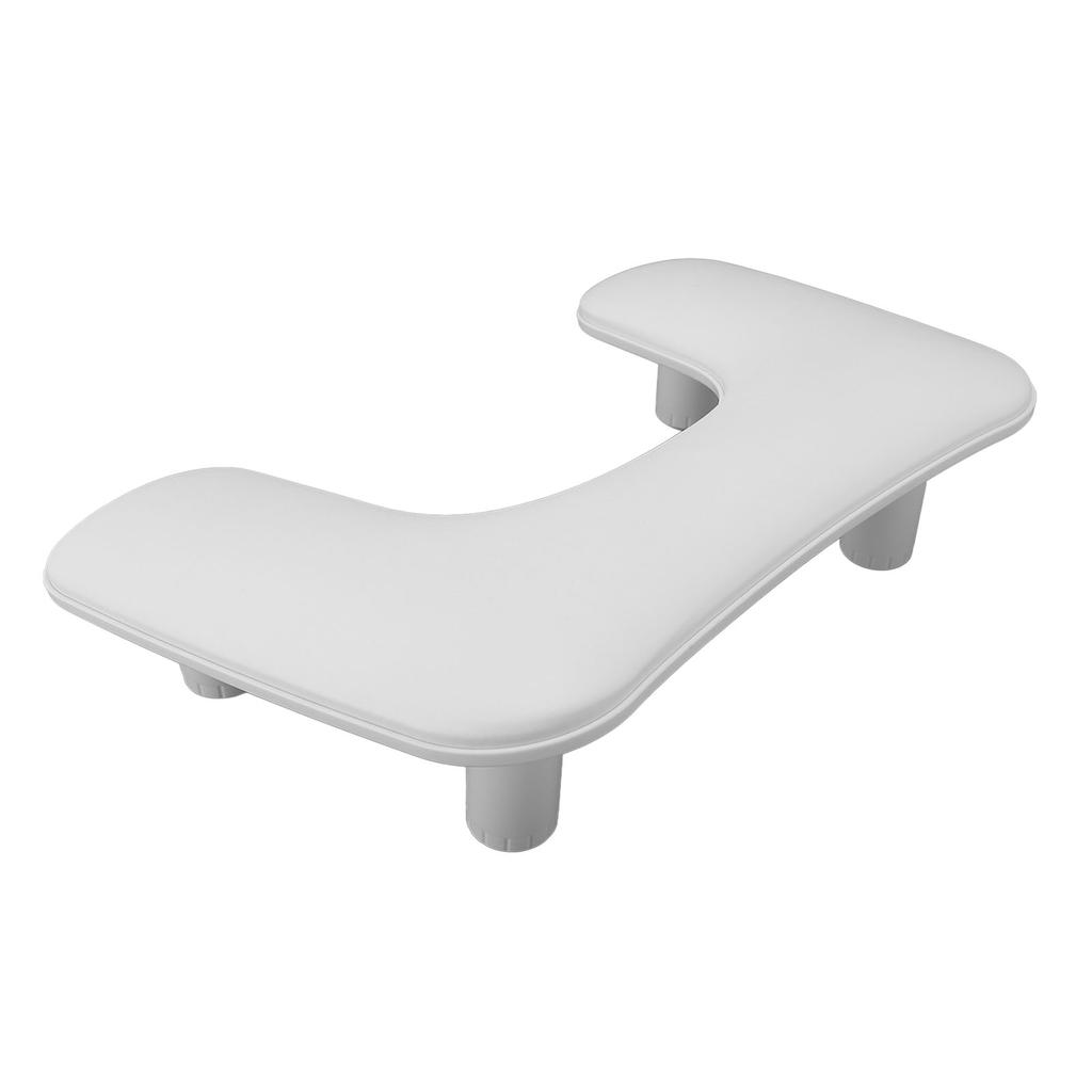 Two Hands Nail Arm Rest Adjustable Height Nail Hand Cushion Portable U Shape Design PU Leather Hand 