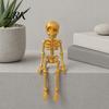 Spooky Fridge Magnet 3D Printed Skeleton Refrigerator Magnet, Poseable Figurine with Movable Joint Joints, Halloween Gothic Decoration