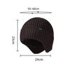 Autumn Winter Knitted Hat Velvet Thick Warm Outdoor Windproof Cold Ear Protection Wool Hat