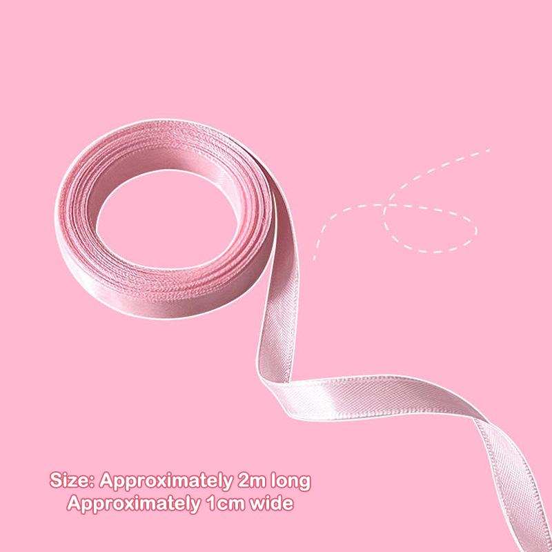 

2 м плетеная лента для волос, шелковая лента для волос, повязка на голову, женский бант, веревка для волос, держатель для хвоста, аксессуары для волос розовый