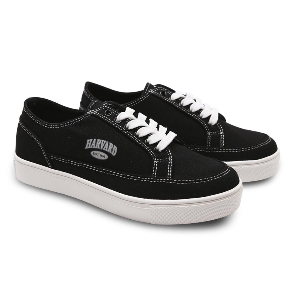 Harvard Shoes Mate Canvas Sneakers Black