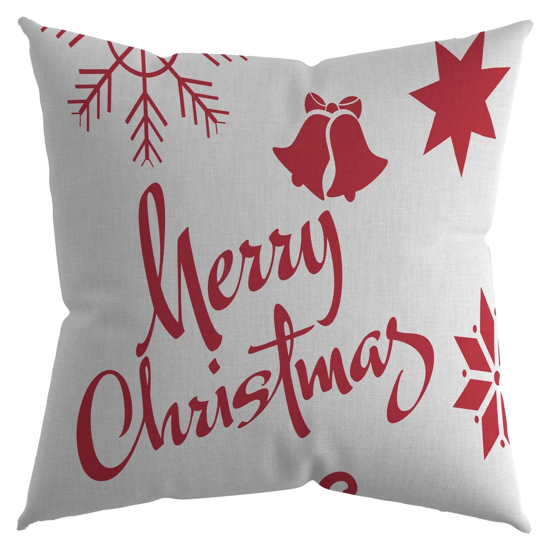 

Рождественская наволочка для гостиной, дивана, орнамент, украшение для спальни, новогоднее украшение для дома 40/45/50/60 см 40x40cm