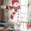 Weihnachten und Winter Schneemann Vorhänge für Wohnzimmer Schlafzimmer Home Dekoration Fenster Voile Tüll Vorhang Vorhänge
