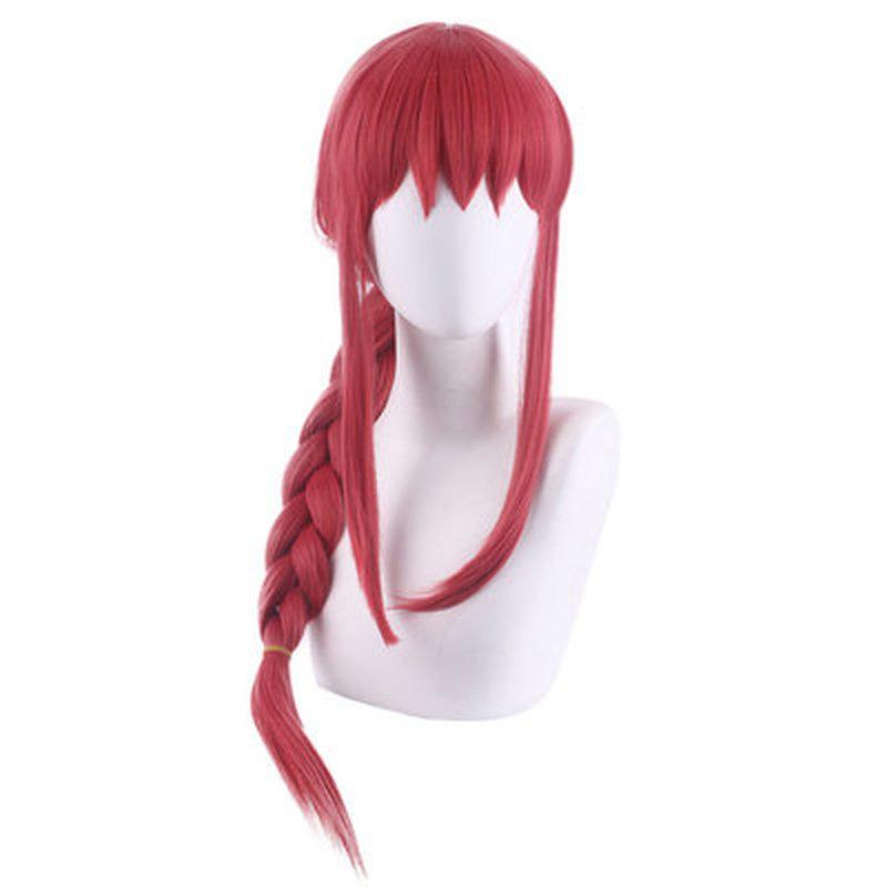 Blue Anime Cosplay Wig with Plaits-Girls Women Synthetic Cartoon Superhero Hair Wigs for Party Costume Halloween