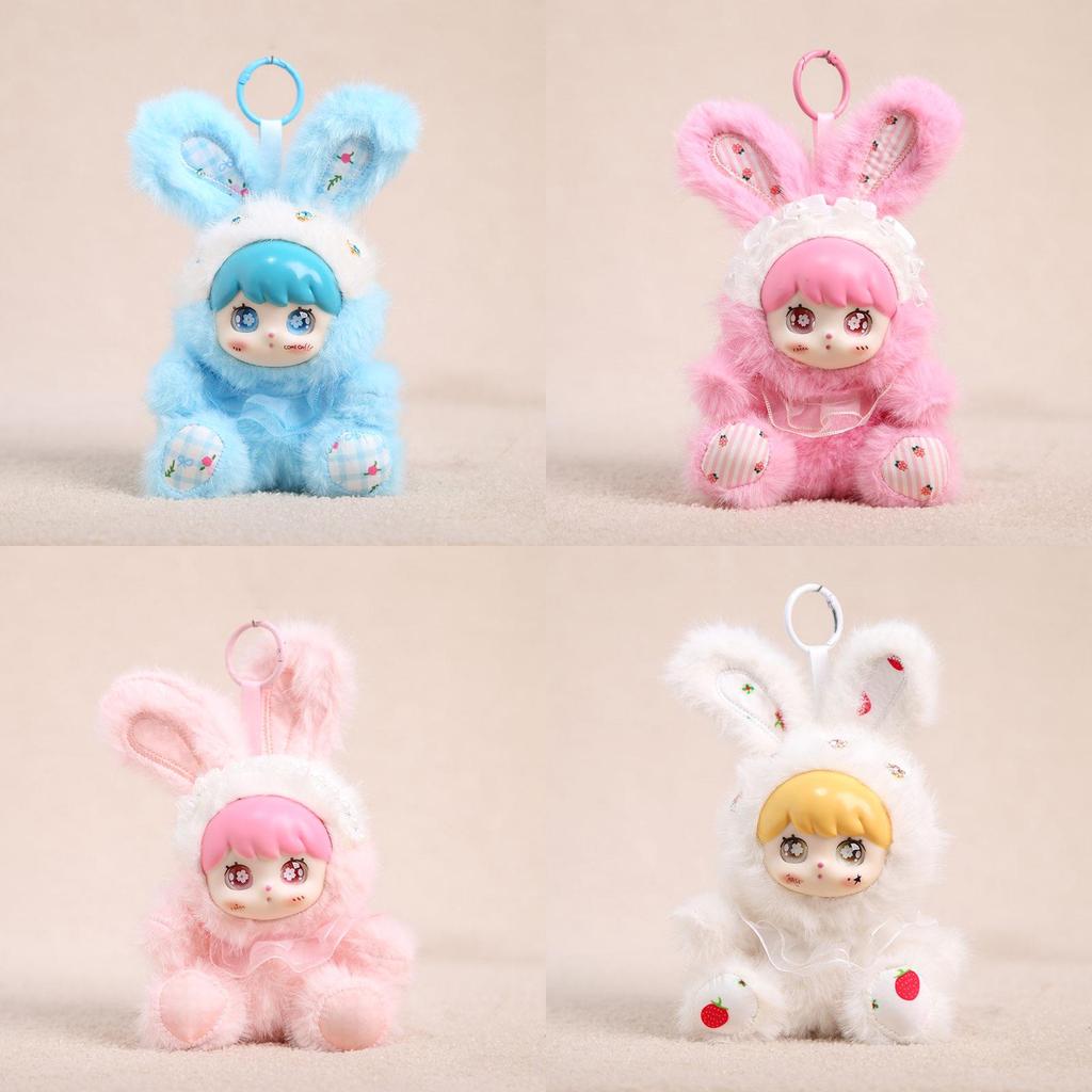 Plush Rabbit Doll Keychain With Pp Cotton Filling For Girls And Women