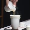 Mutton-Fat Jade White Porcelain Kung Fu Tea Set