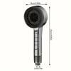 4 Mode High Pressure Shower Head Pressurized  Water Massage Showerhead with Filter Handheld Shower Mixer Bathroom Accessories