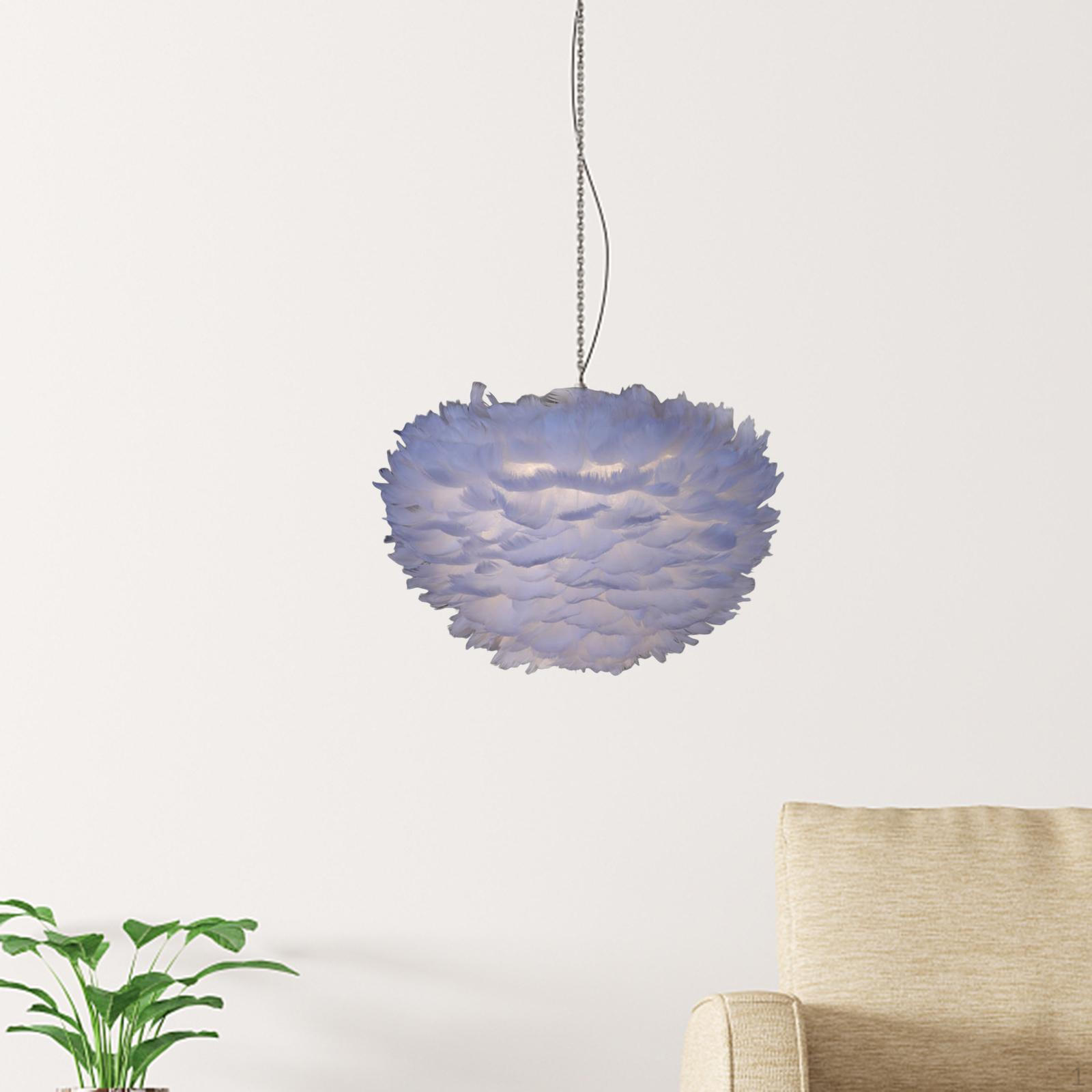 

Абажур для настольной лампы с перьями, аксессуар, современный декор, держатель для ночника, клетка, пол для 40cm