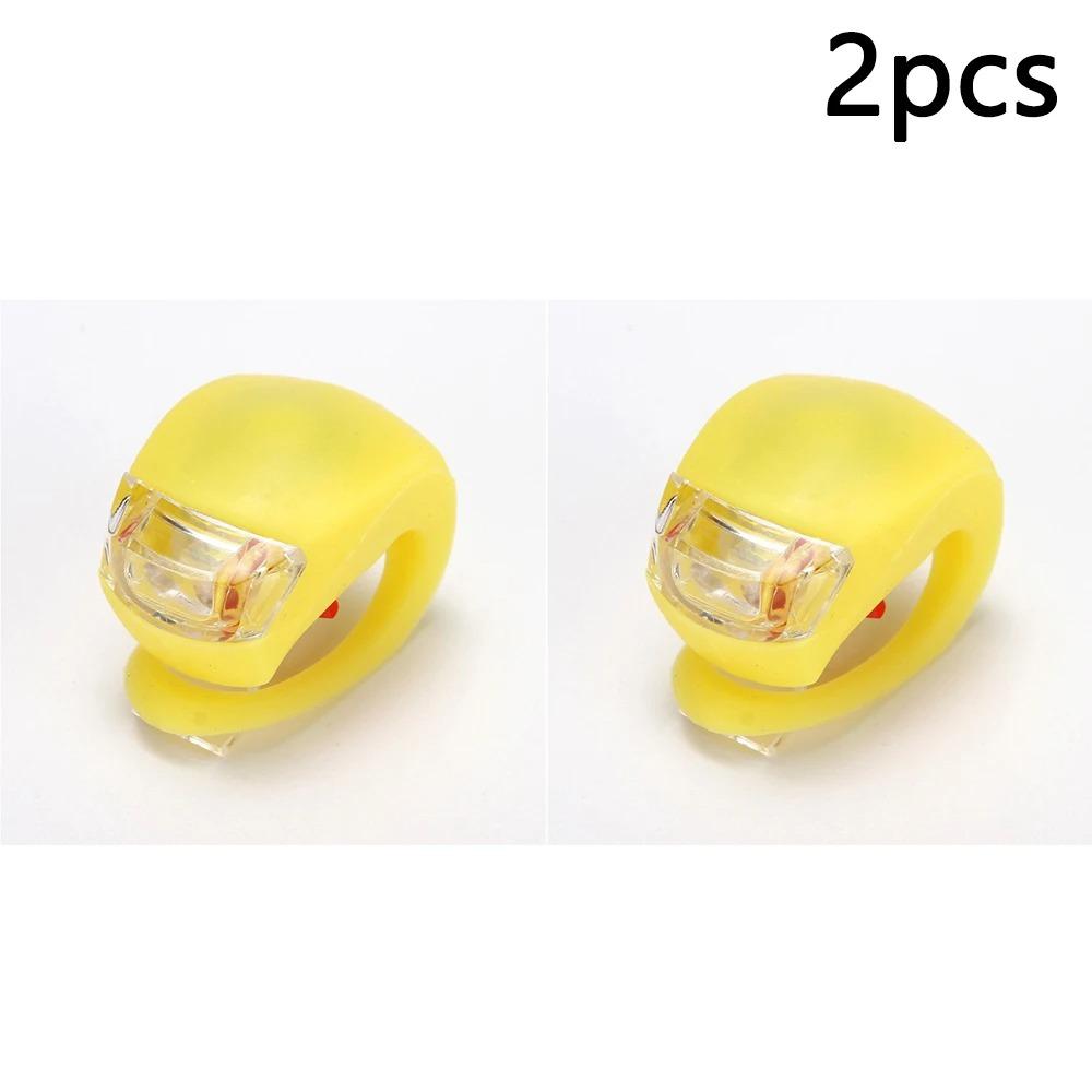 Sykkellykter Bærbare Froskelykter Nattkjøring Varsel LED Fargerike Lys Landevei Terrengsykler Baklykter Sykkeltilbehør