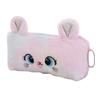 Plush Pencil Case Cartoon Cute Cat Shape Large Capacity Pencil Pouch Soft Fashionable Pen Case for Student