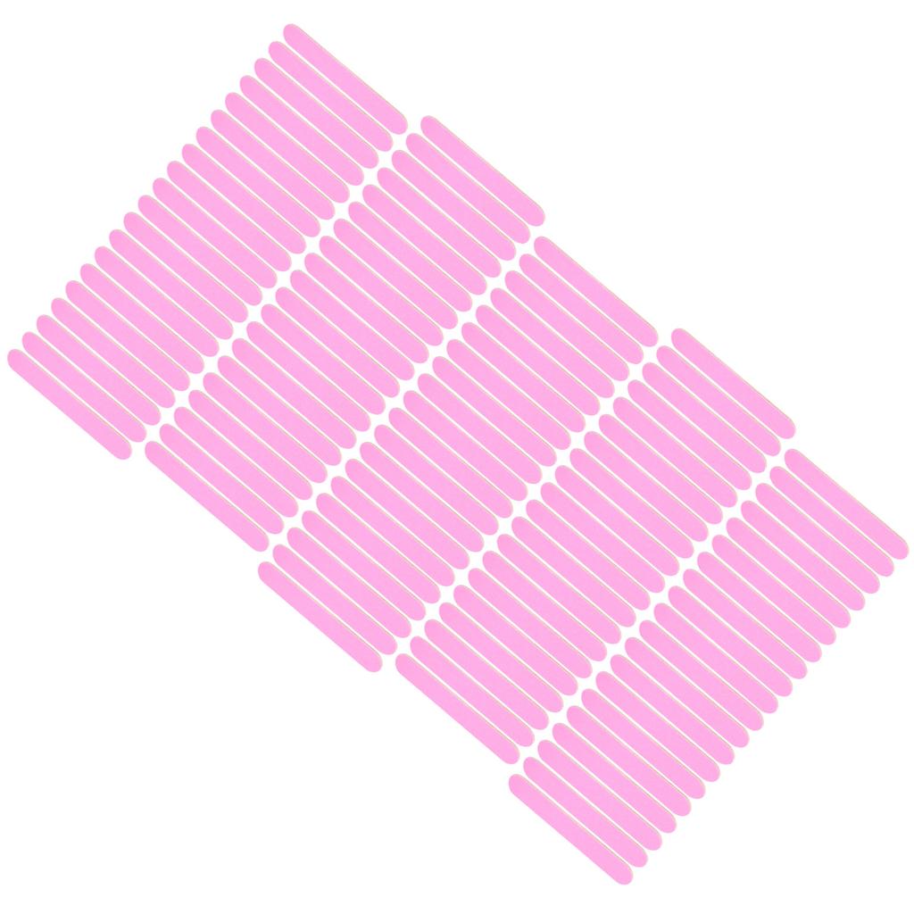 100pcs Disposable Nail File DoubleSided Nail Polishing Grinding File Nail Art Manicure File(Pink )