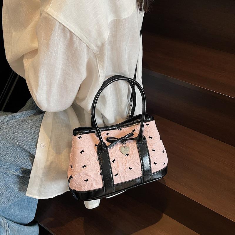 Popular Handbag Bag Women's New Fashionable Exquisite Shoulder Bag Bow Cute Commuter Messenger Bag