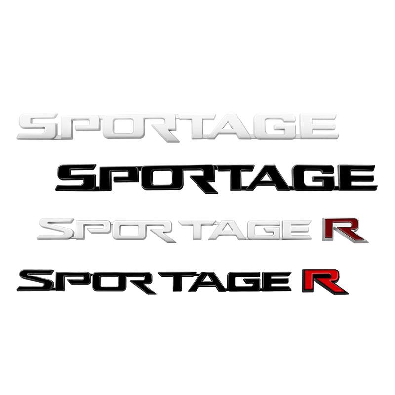 ABCDFV1 3D ABS Car Stickers Sportage R Auto Letter Logo Decoration Rear Bumper Tail Door Trunk Decals For KIA Car Styling Accessories