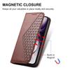 For Oppo Reno12 5G (Global) Case PU Leather Wallet Phone Cover Calf Texture