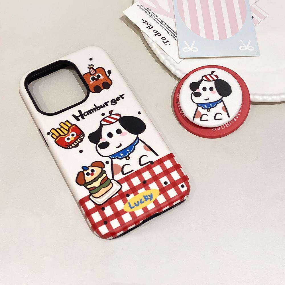 Applicable To Apple 16/17Promax Film Magnetic Mobile Phone Case iPhone13/14 Cartoon Anti-drop 15 Two-in-one