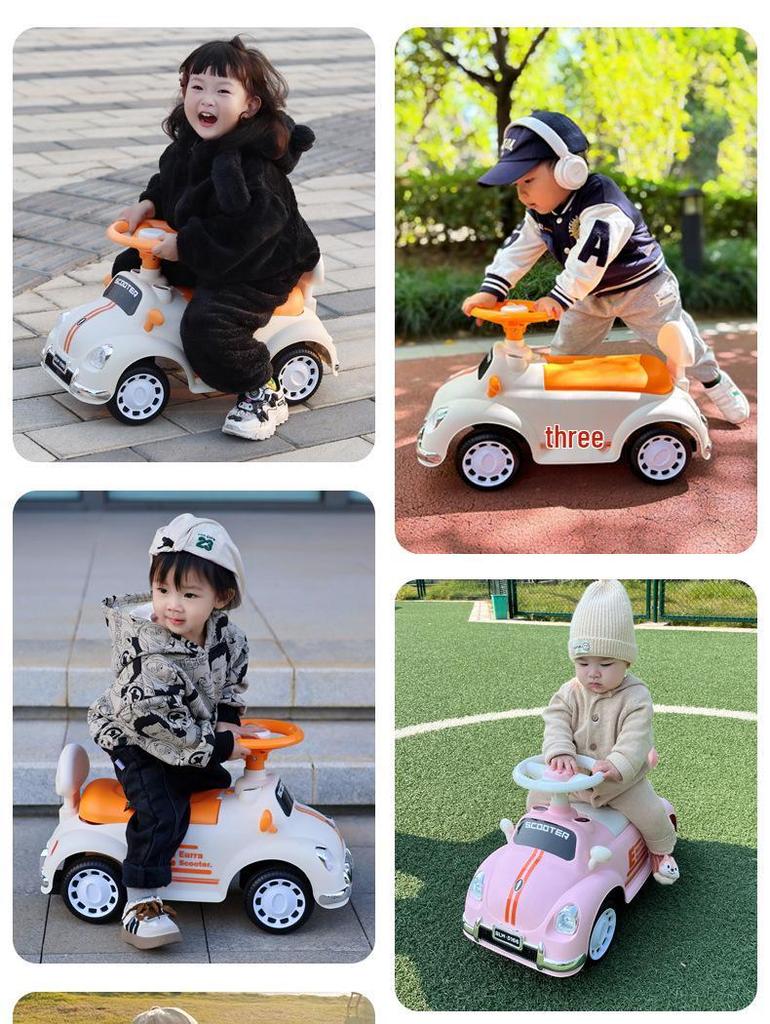 4-Wheeled Toddler Wiggle Car & Balance Bike for Ages 1-3 - Baby Walker & First Birthday Gift