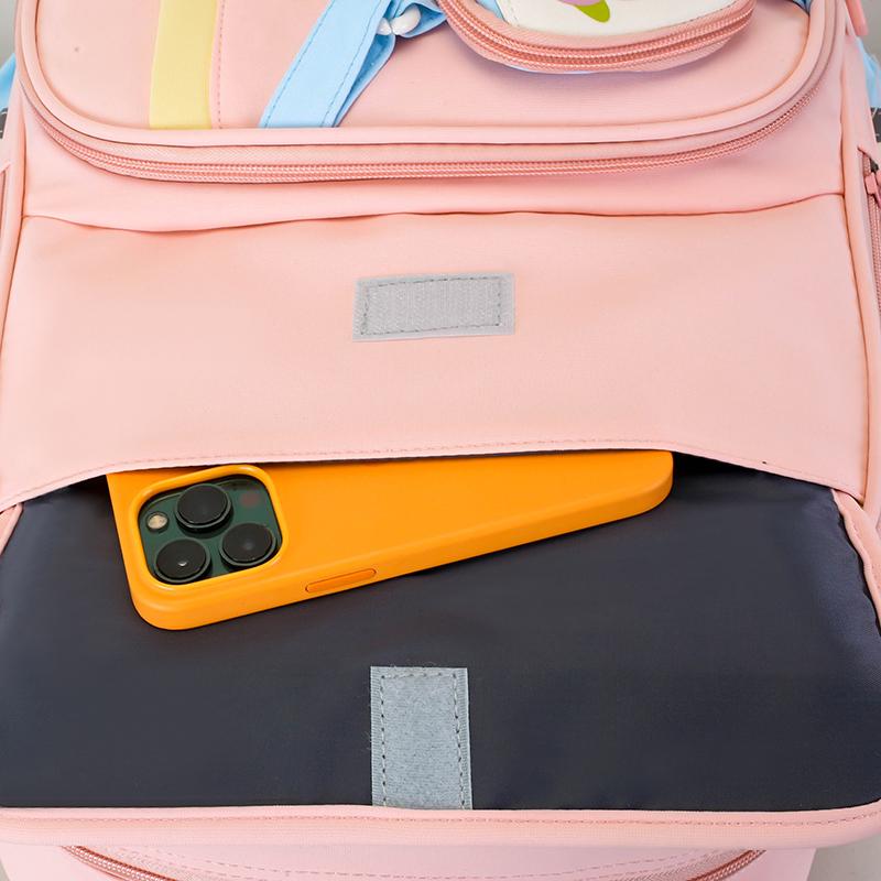 Schoolbag for Primary School Students Grade One and Two Cartoon Color-Matching Backpack for Boys and Girls Children Backpack