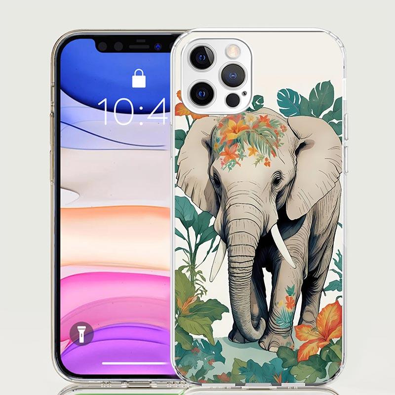Elephant Mandala Aztec Phone Case For iPhone 17 Air 16 15 Plus 11 14 Pro Max 13 Mini 12 7 8 + SE Pattern Art Customized Cover 17