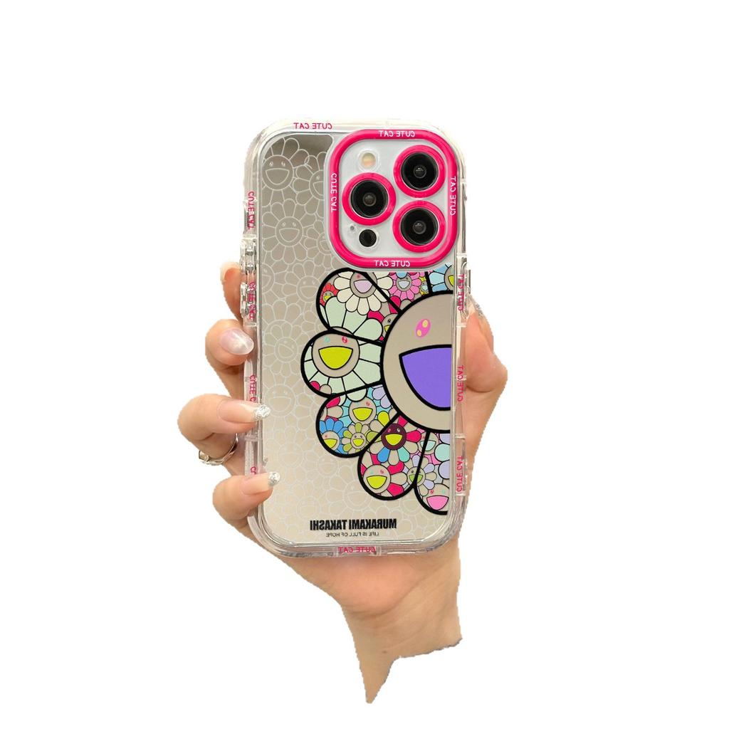 Coque Airbag Tournesol pour IPhone17 pour Apple 15 Étui de Téléphone Portable 13promaxR/78plus/11/12xs
