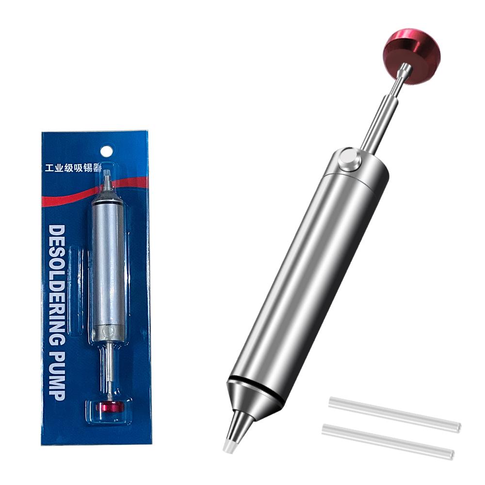 Aluminum Desoldering Pump Suction Tin Gun Soldering Sucker Pen Powerful Vacuum Iron Welding Repair Tool for Electronic Component
