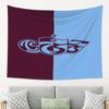 Trabzonspor Logo Wall Hanging Decor  Premium Polyester Fabric with Vibrant Blue  Maroon Horizontal Stripes  Home Office