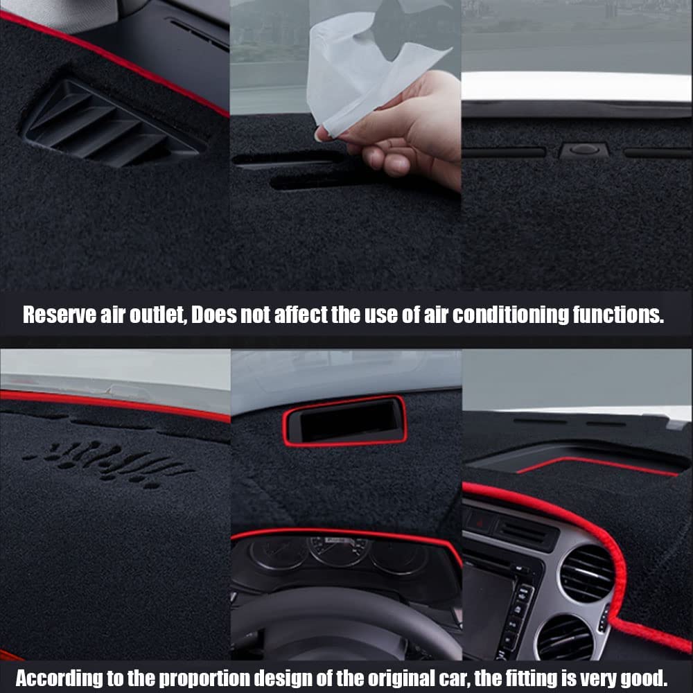 Car Dashboard Mat, Compatible with Toyota Allion/Premio 2007-2021 LHD/RHD Interior Dashboard Cover Auto Dash Mat Carpet Sunshade Pad