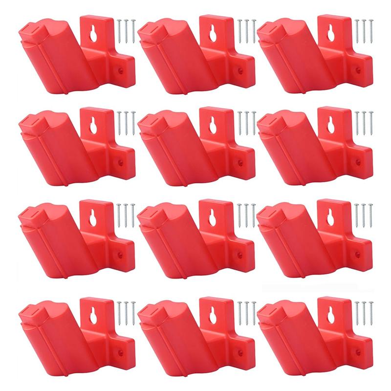 A96I-Battery Mount Holder For Drill M12 12V Wall Mount Plastic Tools Storage