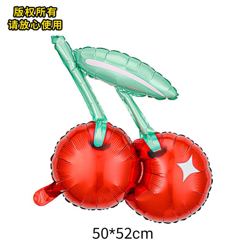 Special-Shaped Vegetable Fruit Aluminum Film Balloon Broccoli Orange Carrot Tomato Fruit And Vegetable Theme Decorative Balloon