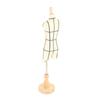 Miniature Dress Form with Stand Wood Base Sewing Mannequin Body Clothing Display Model for Dressmaking and Teaching