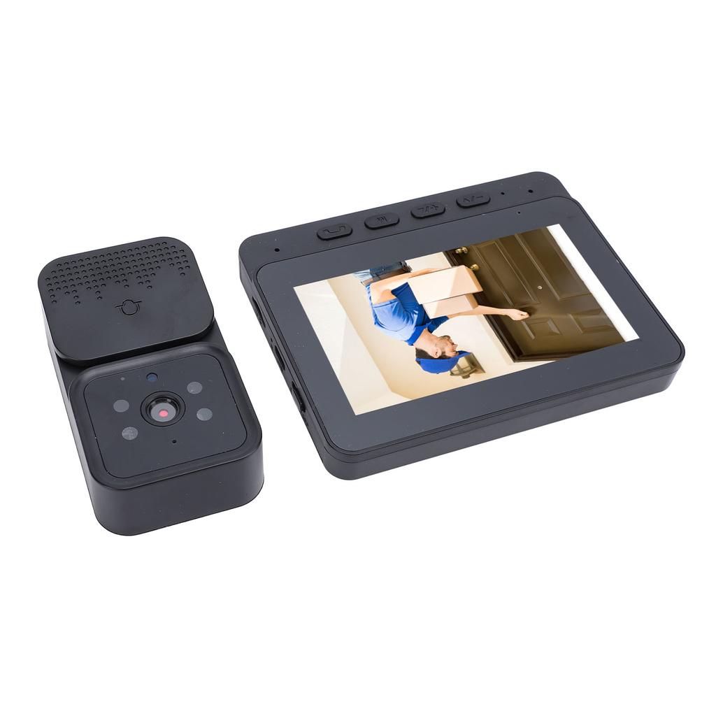 Video Intercom System 4.3 Inch Screen Wireless Video Doorbell Camera 5MP 120 Degree Wide Angle