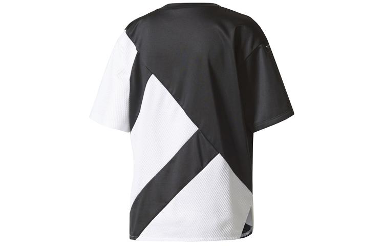 Women's T-Shirt Adidas Originals Drop Shoulder Sleeve T Shirt Women's Black White