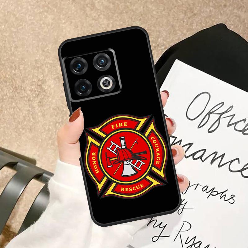

Firefighter Fire Department Fireman Case For OnePlus 15R 15 13 13R 13T 12 12R 10T 11 10 Pro Nord 5 CE 2 3 4 Lite N20 N30 Cover OnePlus 13T