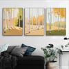 Minimalist abstract Birch Tree Lush Wall Art Rustic Nature Canvas Printing Poster Living Room Bedroom Home Decor Gift